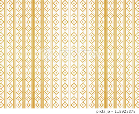 金色の背景画像　年賀状用の和柄背景イラスト　釘抜繋ぎ 118925878