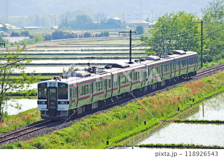 磐越西線 安子ヶ島ー磐梯熱海 JR東日本 719系 H-10編成(郡山) 磐越西線 安子ヶ島ー磐梯熱海 JR東日本 719系 H-10編成(郡山) 118926543