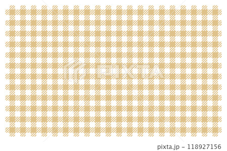 シェパードチェックのシームレスパターン背景/パステルカラー/ベージュ 118927156