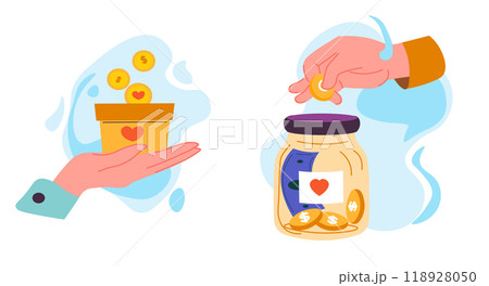 Cash Donation and Savings Jar 118928050