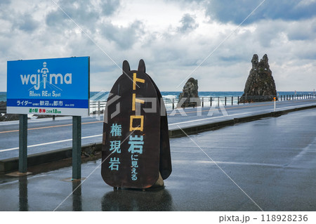 立岩の権現さんこと通称トトロ岩（石川県輪島市） 118928236