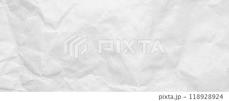 Abstract white crumpled and creased recycle craft paper texture background Abstract white crumpled and creased recycle craft paper texture background 118928924