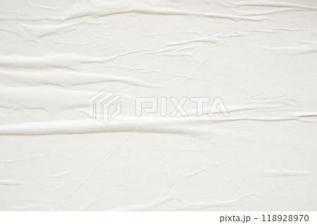 White blank crumpled and creased paper poster texture background White blank crumpled and creased paper poster texture background 118928970