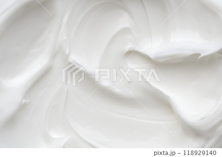 White lotion beauty skincare cream texture cosmetic product background White lotion beauty skincare cream texture cosmetic product background 118929140