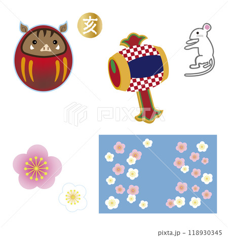 お正月素材 118930345