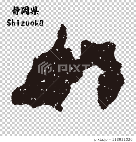 日本_静岡県のスタンプ風シルエット 日本_静岡県のスタンプ風シルエット 118931026