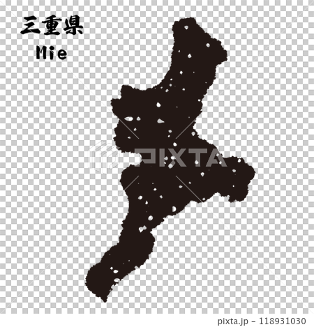 日本_三重県のスタンプ風シルエット 日本_三重県のスタンプ風シルエット 118931030