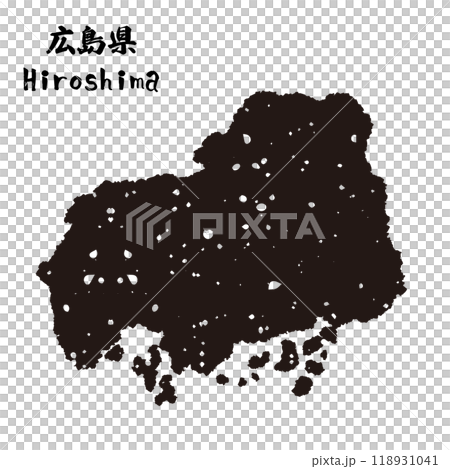 Japan_廣島縣郵票風格剪影 118931041