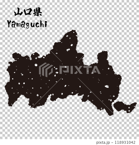 日本的郵票風格剪影_山口縣 118931042