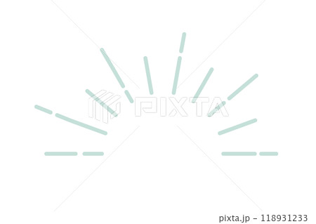 シンプルな強調のイメージ素材　緑 118931233