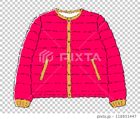 羽絨衣外套插畫 118931447