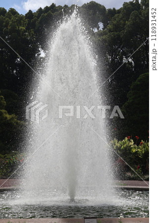 大きな噴水のある公園の風景 大きな噴水のある公園の風景 118931452