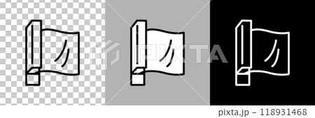 簡單的線條畫換行向量圖示。 118931468