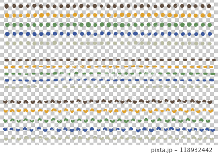Simple and cute decorative border set Simple and cute decorative border set 118932442