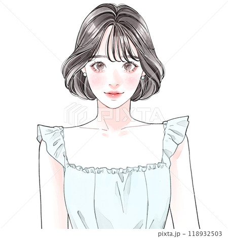 昭和のアイドル風の女性 118932503