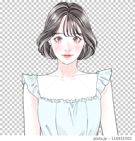 Showa era idol-style woman 118932503