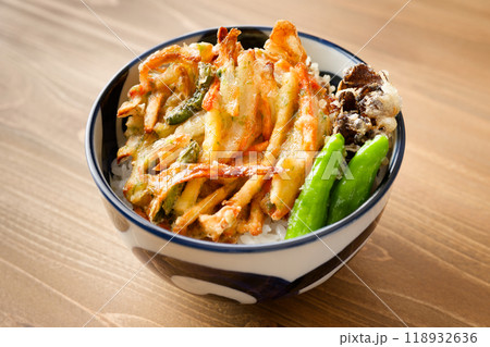 かき揚げ丼 118932636