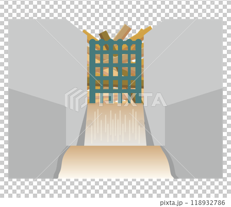 Sand control dam: Permeable sand control dam 118932786