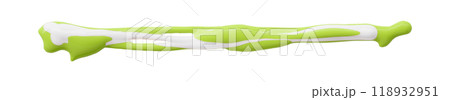 green watercolor drop zigzag isolated on white background green watercolor drop zigzag isolated on white background 118932951