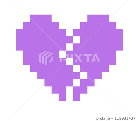 Broken heart heartbreak cracked split in half Broken heart heartbreak cracked split in half 118933437