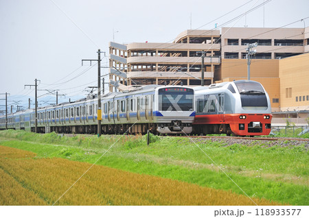 常磐線　内原ー赤塚　JR東日本　E653系　K351編成（勝田）　フレッシュひたち　E531系 118933577