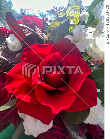 Bouquet of different beautiful flowers 118933729