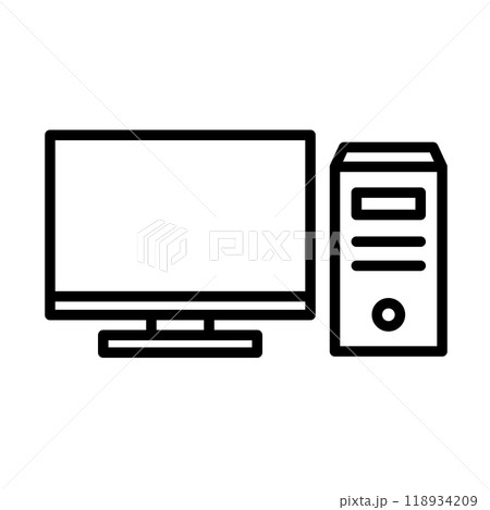 パソコンのアイコン。 パソコンのアイコン。 118934209
