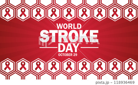 World Stroke Day, background 118936469