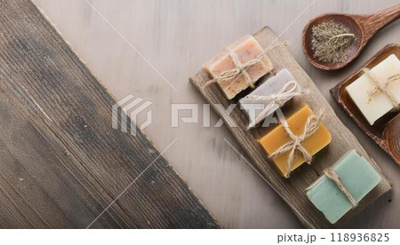 オーガニックの手作り石鹸 オーガニックの手作り石鹸 118936825