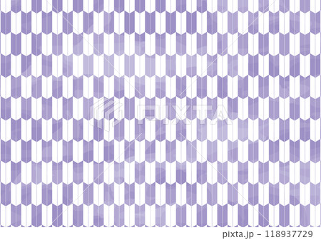 矢絣柄　水彩風　紫 118937729