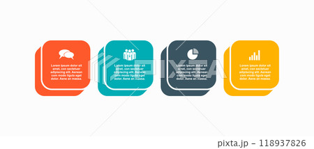 Infographic design template with place for your data. Vector illustration. 118937826