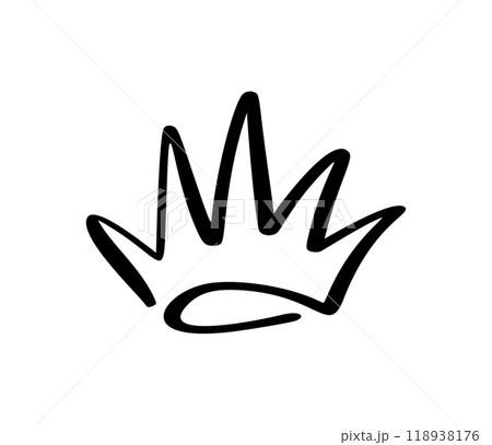 Hand drawn crown icon. Simple Vector Illustration for Design Projects 118938176