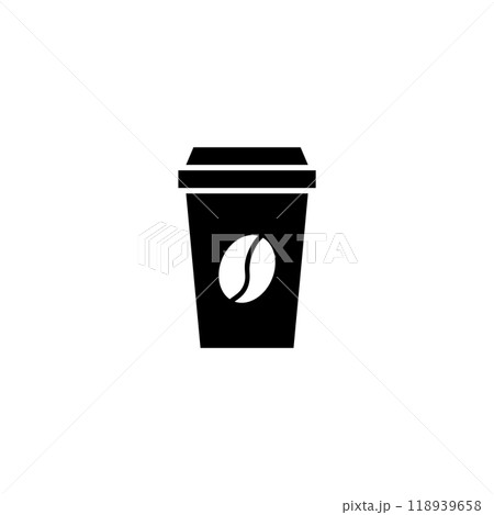 Modern, minimalistic coffee cup icon perfect for apps and websites 118939658