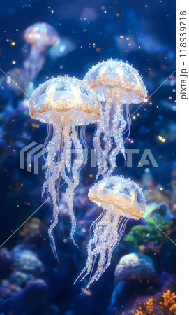 幻想の海辺の輝き M ☆幻想の海辺の輝き☆ M キラキラ光っているのは、海と