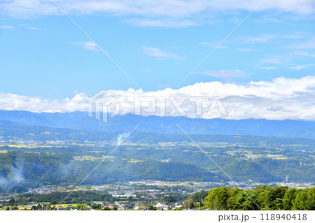 御牧乃湯、御牧原(御牧ケ原)台地、八重原方面を望む(長野県小諸市)【2024.9】 御牧乃湯、御牧原(御牧ケ原)台地、八重原方面を望む(長野県小諸市)【2024.9】 118940418