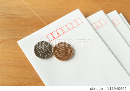 110円の郵便料金 封筒 定形郵便物 110円の郵便料金 封筒 定形郵便物 118940465