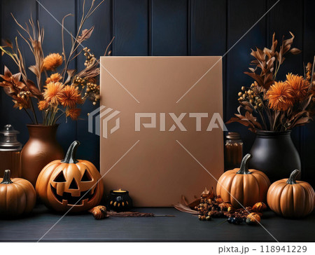 ハロウィンのメッセージボード 118941229