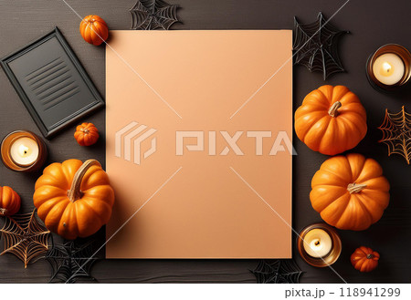 ハロウィンのメッセージボード 118941299