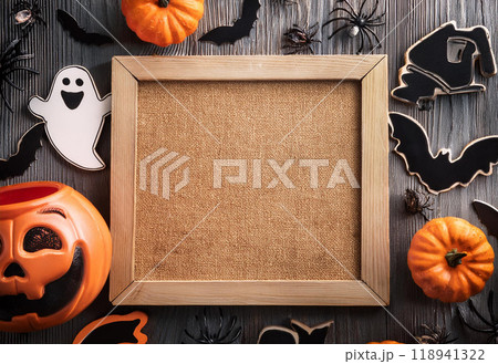 ハロウィンのメッセージボード 118941322
