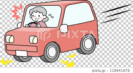 一名老婦開車時突然急煞車 118941878