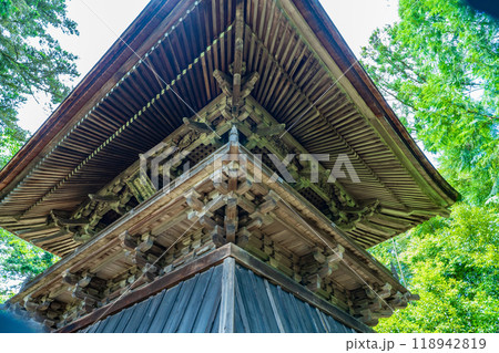 京都市右京区 神護寺の鐘楼 京都市右京区 神護寺の鐘楼 118942819