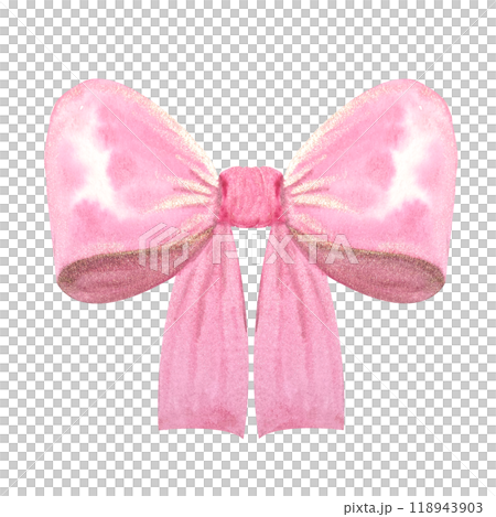 A satin bow, a pink colored ribbon, watercolor illustration isolated on white. Hand drawn design element perfect for logotype, labels, websites, cards, posters, frames, mother day decor A satin bow, a pink colored ribbon, watercolor illustration isolated on white. Hand drawn design element perfect for logotype, labels, websites, cards, posters, frames, mother day decor 118943903