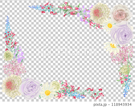 Jewel-like floral frame Jewel-like floral frame 118943934