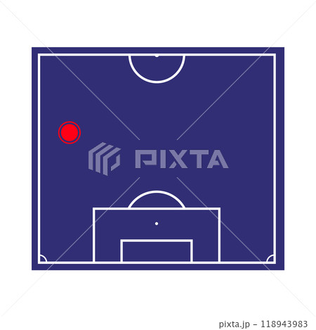 Left midfielder soccer position, football player Left midfielder soccer position, football player 118943983
