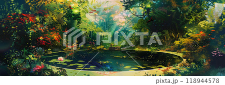 An eco-friendly permaculture landscape utilizes interconnected systems for circular resource management enhancing sustainability and biodiversity in the environment regenerative instead of sustainable 118944578