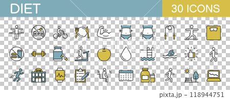 飲食相關圖示設定顏色 118944751