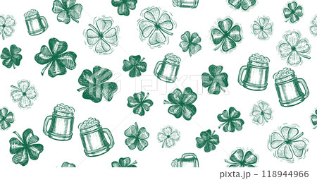 St. Patrick's Day set. Hand drawn illustrations St. Patrick's Day set. Hand drawn illustrations 118944966