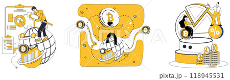 Cryptocurrency vector illustration. Blockchain, cornerstone, builds fortress trust in digital kingdom cryptocurrency and finance Cash, river, flows in channels cryptocurrency, carving pathways Cryptocurrency vector illustration. Blockchain, cornerstone, builds fortress trust in digital kingdom cryptocurrency and finance Cash, river, flows in channels cryptocurrency, carving pathways 118945531