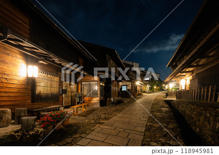 Magome-Juku at Night in Japan Magome-Juku at Night in Japan 118945981