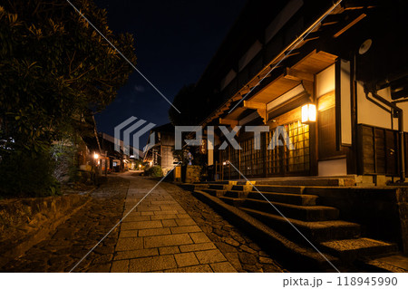 Magome-Juku at Night in Japan Magome-Juku at Night in Japan 118945990